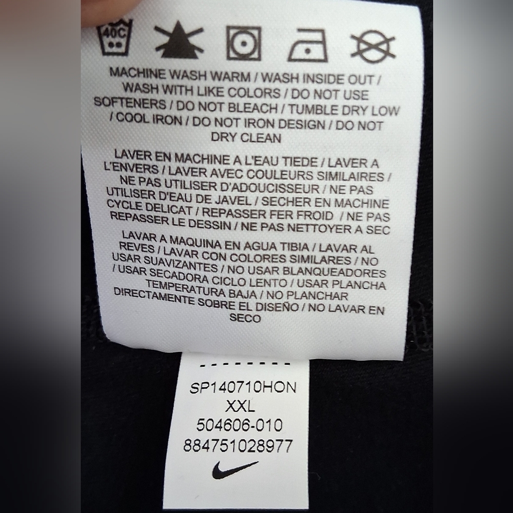 Nike Running Black Dri-Fit Long Sleeve W/ Business Logo On Arm Sz XXL NWT - Picture 11 of 11